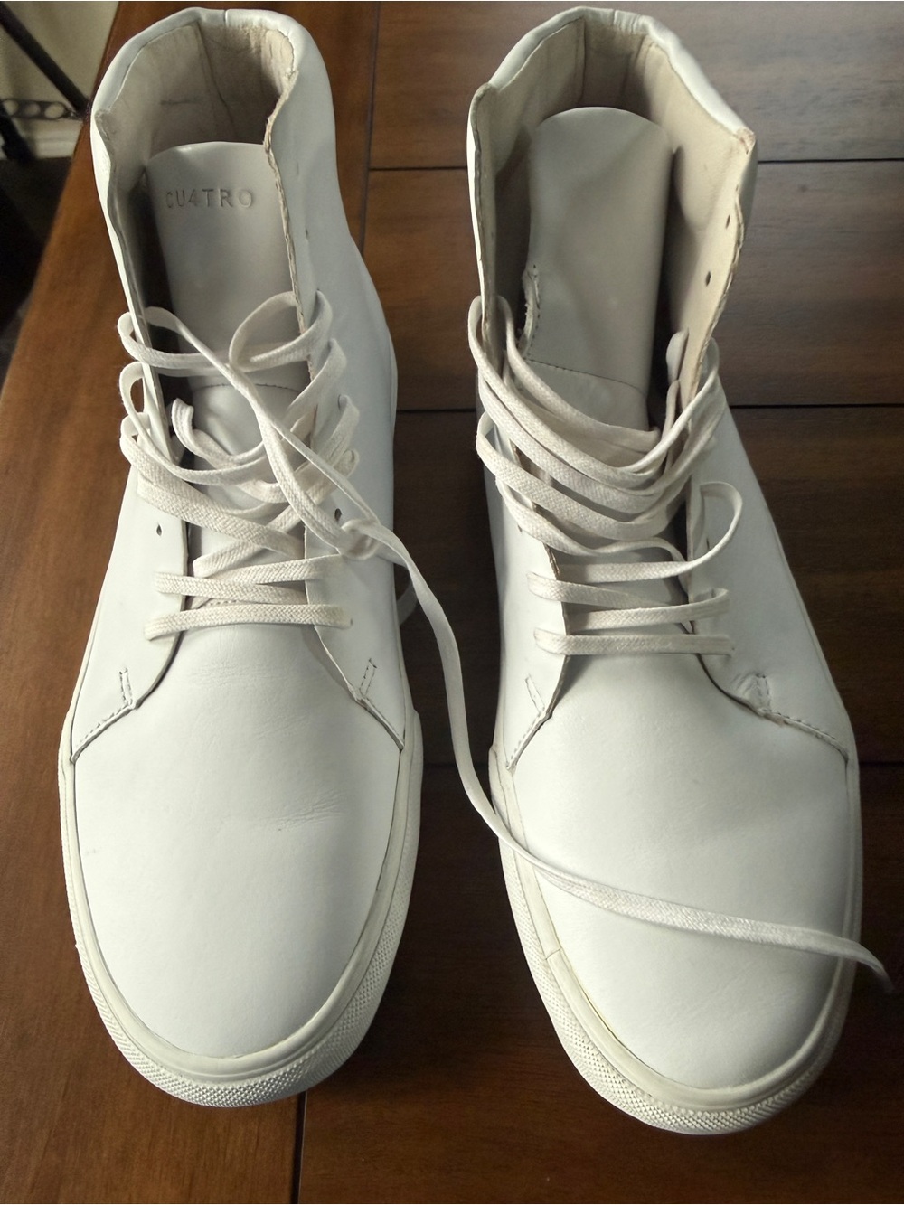 Cuatro / Cu4tro design Shoes White High-Top Men’s Sneakers size 10